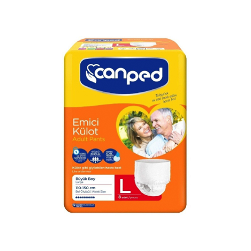 Canped Emici Külot Yetişkin Bezi Büyük Boy (8'li)