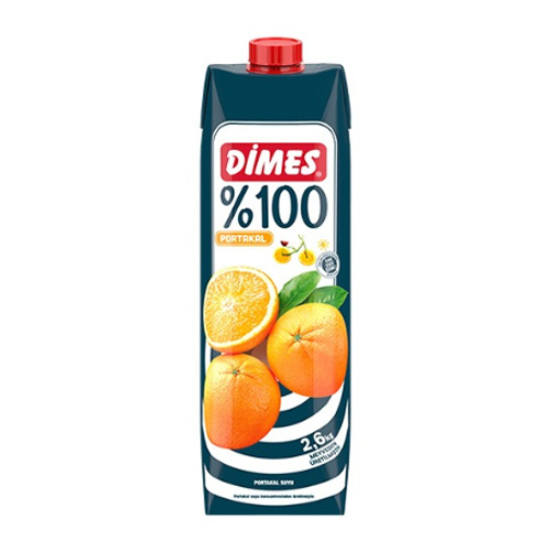 Dimes %100 Portakal Suyu (1 L)