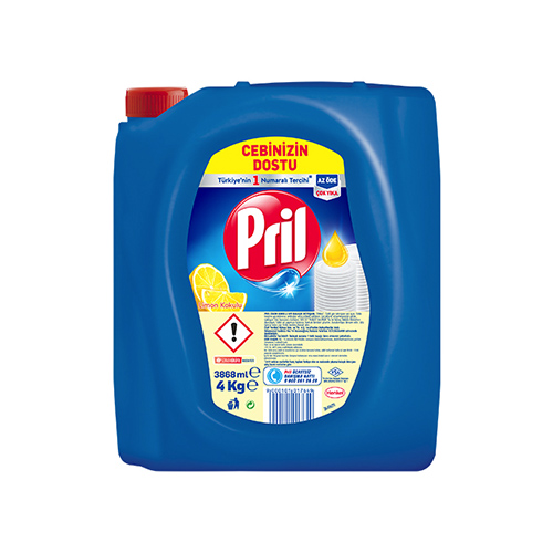 Pril Limon Kokulu Sıvı Bulaşık Deterjanı (4 L)