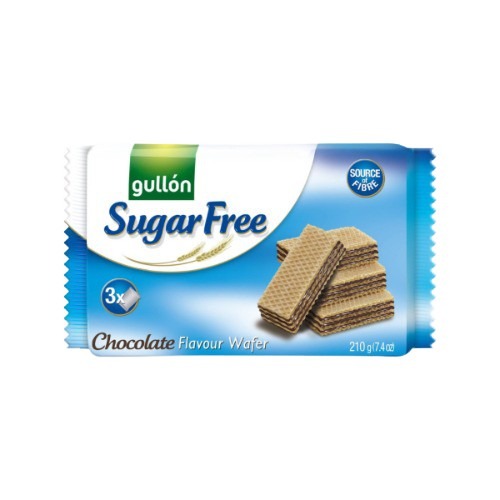 Gullón Şekersiz Çikolatalı Gofret (210 g)
