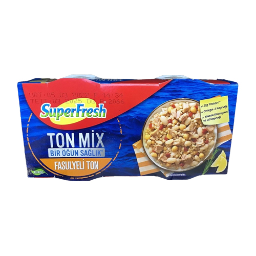 SuperFresh Ton Mix Fasulyeli Ton (2 x 150 g)
