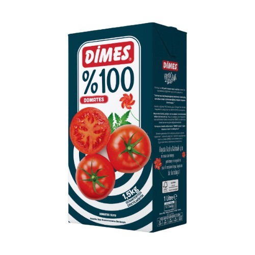 Dimes %100 Meyve Suyu Domates (1 L)
